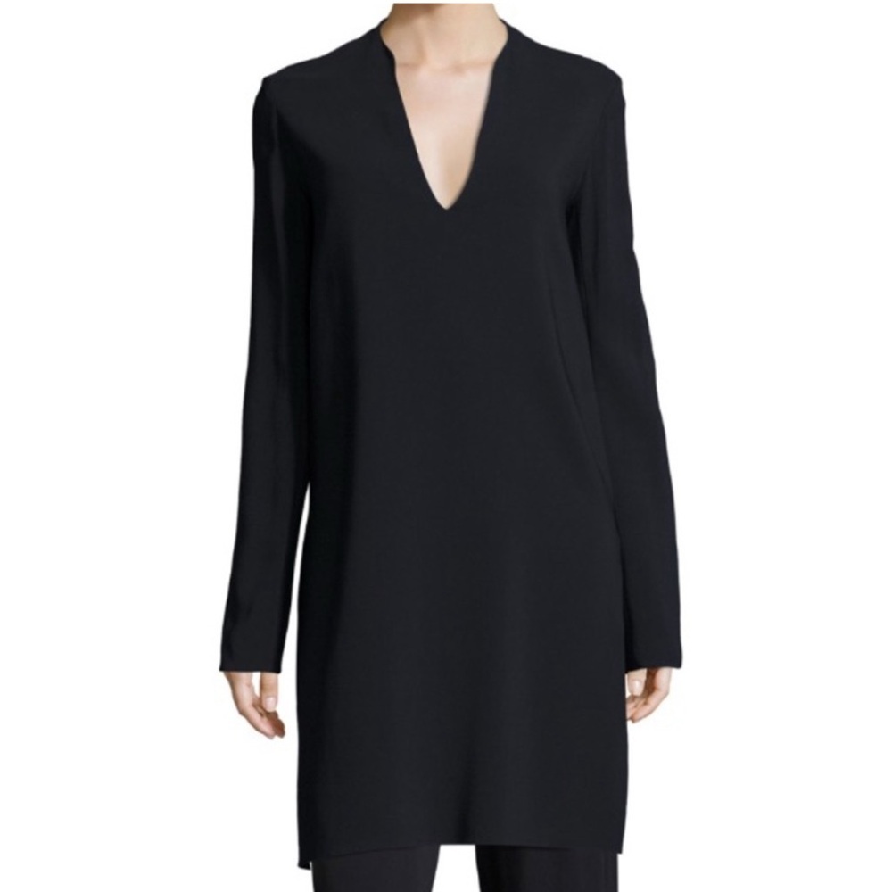 THE ROW Jane Cady Tunic Top in‎ Dark Navy Sz S